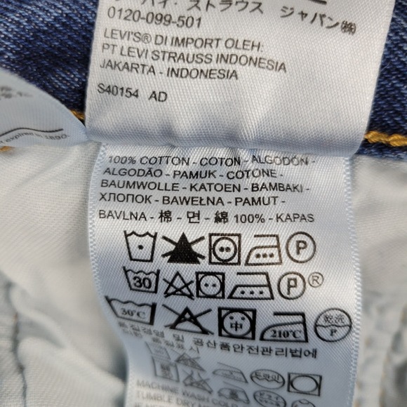 Levis 501XX Straight Leg Jeans Mens 36 x 32 Measures 35 x 30 100% Cotton Blue #2 - Picture 8 of 12